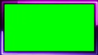 Neon Light Move Border Animation Frame Green Screen Effect HD Video