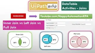 UiPath Tamil - Join DataTable Activity