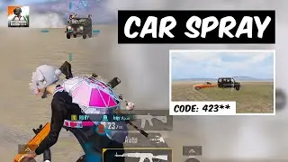 BGMI Car Spray WOW Mode With Code | PUBG MOBILE / BGMI