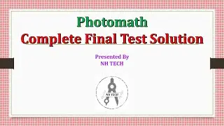 Photomath | Algebra Final Test Question with Solution 