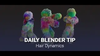 Daily Blender Secrets - Make a Dancing Hair Monster with Hair Dynamics