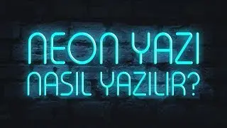 Adobe Photoshop Neon Yazı Yazma | Photoshop Dersleri | CS6 Dersleri