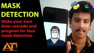 Face mask detection using python and OpenCV with custom Haar Cascade