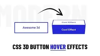 How To Make 3D Button in HTML | CSS 3D Transform | HTML/CSS Tutorials