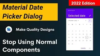 Material datepicker dialog in android studio | Date picker in dialog in android studio | Date picker