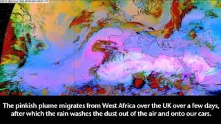 Dust storm brings Saharan sand to the UK