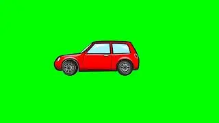 Car Driving Animated | Car Moving green screen |Copyright Free