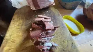 Строганина на завтрак