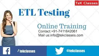 ETL Testing Training | | ETL Testing Video Tutorials