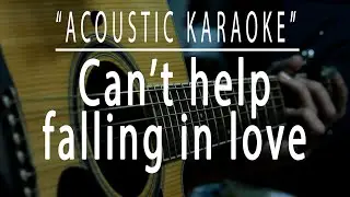 Cant help falling in love - Acoustic karaoke (Richard Marx)