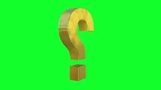 QUESTION MARK GREEN SCREEN
