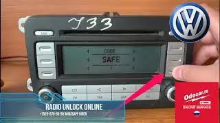 VW RCD 300.Enter radio code.Manual.