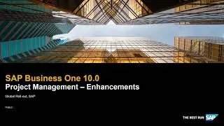 SAP Business One 10.0 Project Management Enhancements