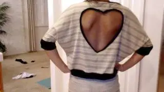 Heart Cut-Out Shirt Tutorial