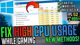 🔧How To Fix 100% CPU Usage While Gaming ✅ | Fix High CPU Usage Windows 10