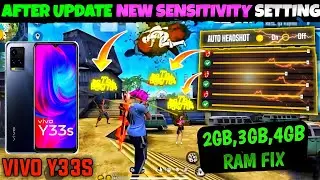 VIVO Y33S FREE FIRE 📱 SETTINGS+SENSITIVITY+CUSTOM HUD+DPI ⚙️ VIVO Y33S FREE FIRE HIGHLIGHTS 🎯