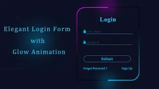 Mind-Blowing Animated Login Form in Html & CSS