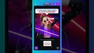 Neon Lines Photo Effect in Canva 🔥