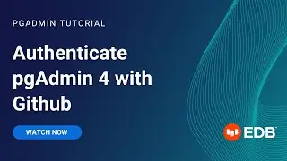 Authenticate pgAdmin 4 with Github