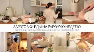 ЗАГОТОВКИ ЕДЫ НА РАБОЧУЮ НЕДЕЛЮ : ЭКОНОМИЯ  ВРЕМЕНИ В БУДНИ / ЭФФЕКТИВНЫЙ РАСПОРЯДОК ДЕЛ