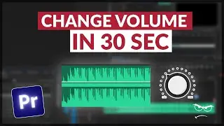 How to change VOLUME of AUDIO | premiere pro