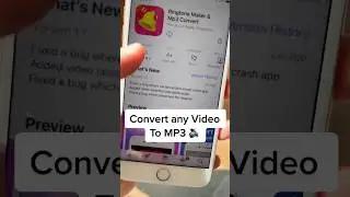 Convert Any Video to Mp3 on iPhone iOS 16