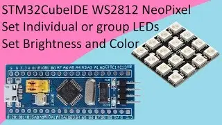 134. CubeIDE WS2812 NeoPixel addressable LED with STM32 F103C8T6