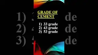 Grade of Cement | Civil Series | civil engineering