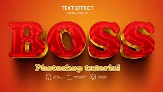 Editable 3D Text Effect in Photoshop Tutorial  