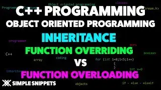 Function Overriding in C++ | Inheritance | OOP in C++ programming