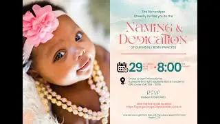 How to Create a baby dedication Card | photoshop tutorials