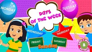 Days of the Week | Weekdays Rhyme for kids | Nursery Rhymes | Bindis Music & Rhymes.