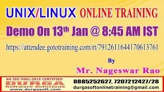 UNIX/LINUX Online Training in DURGASOFT