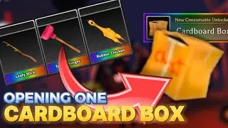 OPENING ONE CARDBOARD BOX CRATE! 📦 / Survive The Killer Roblox