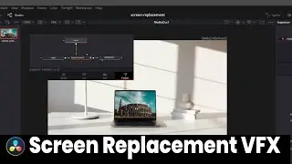 How to replace a screen in Davinci Resolve Fusion | Tutorial #VFX