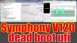 Symphony V120 dead boot repair ufi || Symphony V120 without dump file || Symphony V120 hanglogo fix