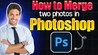 How to merge two photos in Photoshop