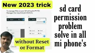 Mi or redmi phone sd card permission problem solve