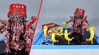 How to Make Zombie Coca-Cola and French Fries Diorama | Creepy Coca-cola