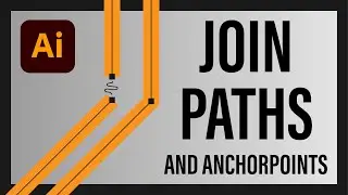 Join path and connect anchorpoints in Adobe Illustrator