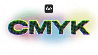 CMYK Halftone Effect Tutorial | Text Animation in After Effects + Photoshop