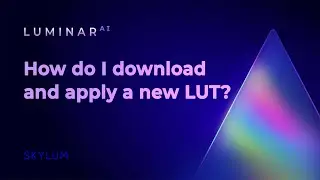 Luminar AI FAQ: How do I download and apply a new LUT?