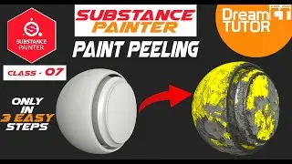 Substance Painter Class - 7 , How to create a paint peeling effect in Substance Painter