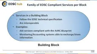 EOSC-hub Week 2020 - 2.1 EOSC-hub contribution to the EOSC Architecture