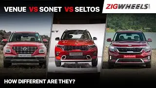 🚙 Kia Sonet vs Hyundai Venue vs Kia Seltos: One To Rule Them All?