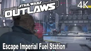 Star Wars Outlaws Escape Imperial Fuel Station Gameplay 4K No Commentary