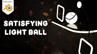 Satisfying Light Ball Animation Loop - Blender