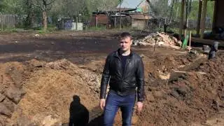 Монтаж автономной канализации Топас 15 Лонг с самотечным отводом