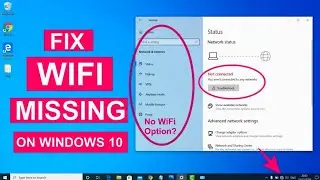 Wi-Fi not showing in windows 10 | How to wifi not working in windows 10