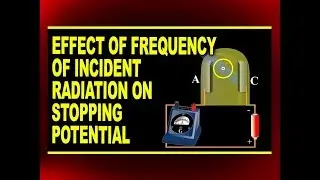 Effect of Frequency of Incident Radiation on Stopping Potential | Physics4students
